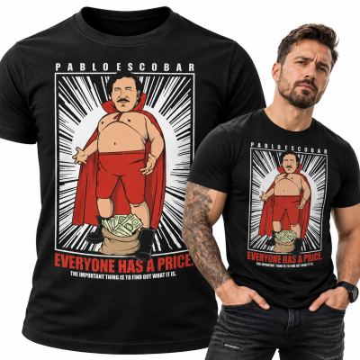 KOSZULKA ŚMIESZNA  PABLO ESCOBAR LUCHADOR